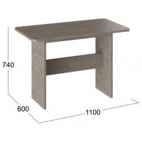 Стол обеденный ДУБЛИН 1100(1400)*600 дуб сонома трюфель купить в Минске