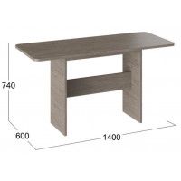 Стол обеденный ДУБЛИН 1100(1400)*600 дуб сонома трюфель купить в Минске