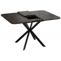 Стол раздвижной ТриЯ ЛИССАБОН Тип 1 1000(1315)х1001х750 черные опоры/ателье темный купить в Минске