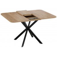 Стол раздвижной ТриЯ ЛИССАБОН Тип 1 1000(1315)х1001х750 черные опоры/дуб крафт золотой купить в Минске Стол раздвижной ТриЯ ЛИССАБОН Тип 1 1000(1315)х1001х750 черные опоры/дуб крафт золотой купить в Минске