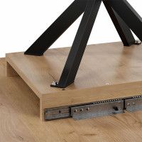 Стол раздвижной ТриЯ ЛИССАБОН Тип 1 1000(1315)х1001х750 черные опоры/дуб крафт золотой купить в Минске Стол раздвижной ТриЯ ЛИССАБОН Тип 1 1000(1315)х1001х750 черные опоры/дуб крафт золотой купить в Минске