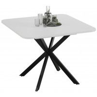 Стол раздвижной ТриЯ ЛИССАБОН Тип 1 1000(1315)х1001х750 черные опоры/белый купить в Минске