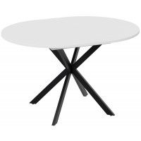 Стол раздвижной ТриЯ МЭДИСОН Тип 1 1000(1315)х1000х750 черные опоры/белый купить в Минске