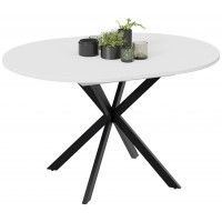 Стол раздвижной ТриЯ МЭДИСОН Тип 1 1000(1315)х1000х750 черные опоры/белый купить в Минске