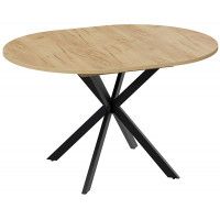 Стол раздвижной ТриЯ МЭДИСОН Тип 1 1000(1315)х1000х750 черные опоры/дуб крафт золотой купить в Минске