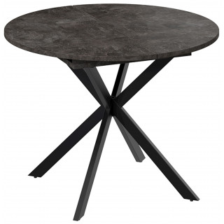 Стол раздвижной ТриЯ МЭДИСОН Тип 1 1000(1315)х1000х750 черные опоры/ателье темный