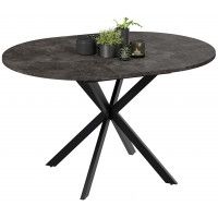 Стол раздвижной ТриЯ МЭДИСОН Тип 1 1000(1315)х1000х750 черные опоры/ателье темный купить в Минске