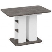 Стол обеденный МЮНХЕН Тип 2 1100(1490)*700 ателье темный/белый ясень