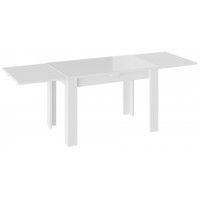 Стол обеденный НОРМАН Тип 1 1100(2100)*690 стекло белый глянец/белый купить в Минске Стол обеденный НОРМАН Тип 1 1100(2100)*690 стекло белый глянец/белый купить в Минске