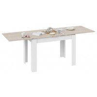 Стол раздвижной ПРОМО Тип 4 1100(2098)*670 дуб сонома/белый купить в Минске Стол раздвижной ПРОМО Тип 4 1100(2098)*670 дуб сонома/белый купить в Минске