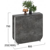 Стол-книжка Т1 232(1600)*800 белый/ателье темный купить в Минске