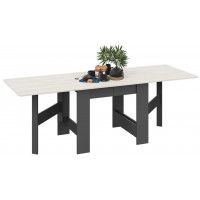 Стол-книжка Т1 232(1600)*800 дуб крафт белый/антрацит купить в Минске Стол-книжка Т1 232(1600)*800 дуб крафт белый/антрацит купить в Минске