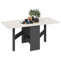 Стол-книжка Т1 232(1600)*800 дуб крафт белый/антрацит купить в Минске Стол-книжка Т1 232(1600)*800 дуб крафт белый/антрацит купить в Минске