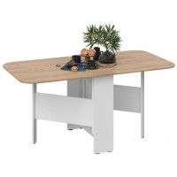 Стол-книжка Т1 232(1600)*800 дуб крафт золотой/белый