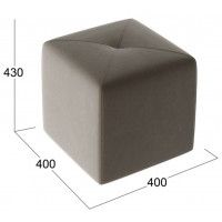 Пуф Тип 6 велюр коричневый купить в Минске