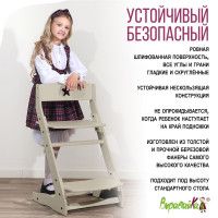 Растущий стул Millwood Вырастайка Стандарт слоновая кость (уценка 1 шт.) купить в Минске