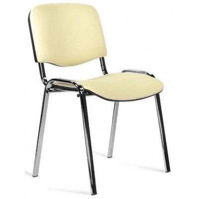 Стул ИЗО (ISO) CH кожзам бежевый / хром купить в Минске