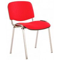 Стул ИЗО (ISO) CH ткань красный / хром
