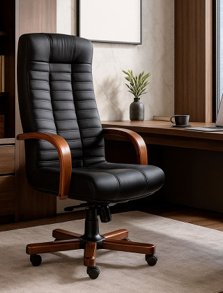 Кресло Атлант Экстра черный / орех светлый купить в Минске