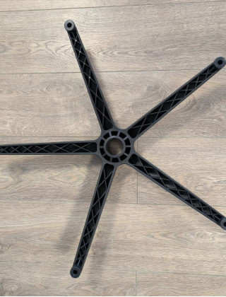 Крестовина полиамидная цельнолитая (пятилучье) для офисного кресла купить в Минске