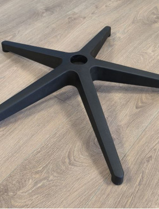 Крестовина полиамидная цельнолитая (пятилучье) для офисного кресла купить в Минске