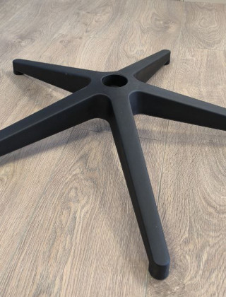 Крестовина полиамидная цельнолитая (пятилучье) для офисного кресла купить в Минске