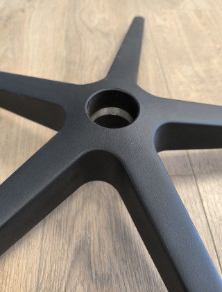 Крестовина полиамидная цельнолитая (пятилучье) для офисного кресла купить в Минске