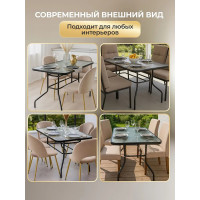 Стол обеденный прямоугольный 110*60 черный