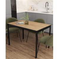 Стол ВВР Брайтон 110*70 дуб крафт золотой/черный