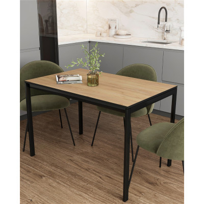 Стол ВВР Брайтон 110*70 дуб крафт золотой/черный купить в Минске