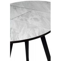 Стол ВВР Элип-2 85(120)*85*77 лавант/черный профиль купить в Минске