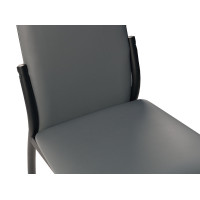 Стул ВВР Оскар экокожа серый/черный купить в Минске Стул ВВР Оскар экокожа серый/черный купить в Минске