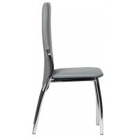 Стул ВВР Оскар экокожа серый/хром купить в Минске Стул ВВР Оскар экокожа серый/хром купить в Минске
