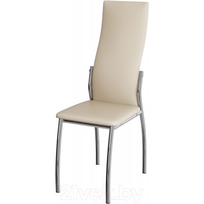 Стул ВВР Оскар экокожа ваниль/хром купить в Минске