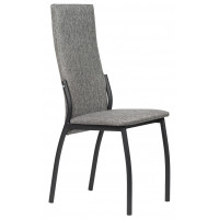 Стул ВВР Оскар рогожка серый/черный