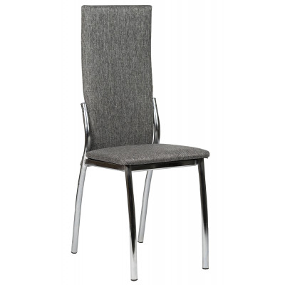 Стул ВВР Оскар рогожка серый/хром купить в Минске