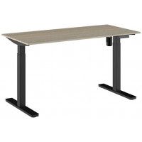 Стол WellDesk Evolution с электроприводом одномоторный 1400*800*18 мм (черная рама) купить в Минске