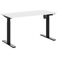 Стол WellDesk Evolution с электроприводом одномоторный 1400*800*18 мм (черная рама) купить в Минске