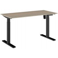 Стол WellDesk Evolution с электроприводом одномоторный 1400*800*18 мм (черная рама) купить в Минске