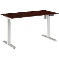 Стол WellDesk Evolution с электроприводом одномоторный 1400*800*28 мм (белая рама) купить в Минске Стол WellDesk Evolution с электроприводом одномоторный 1400*800*28 мм (белая рама) купить в Минске