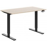 Стол WELLDESK FIRST с механическим приводом 1400*800*18 мм (черная рама) купить в Минске