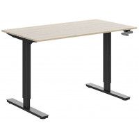 Стол WELLDESK FIRST с механическим приводом 1400*800*18 мм (черная рама) купить в Минске