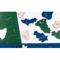 Карта Республики Беларусь цветная (на белорусском языке) 60*51,5 см купить в Минске