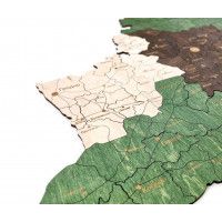 Карта Республики Беларусь цветная (на русском языке) 60*51,5 см купить в Минске