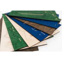 Интерьерная карта мира из дерева (Multicolor) 100*181 см купить в Минске