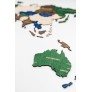 Интерьерная карта мира из дерева (Multicolor) 60*105 см