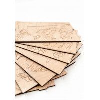 Интерьерная карта мира из дерева (Натуральный) 60*105 см купить в Минске