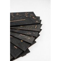 Интерьерная карта мира из дерева (Обсидиан) 72*130 см купить в Минске