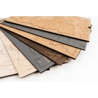 Интерьерная карта мира из дерева (Сканди) 60*105 см купить в Минске