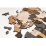 Интерьерная карта мира из дерева (Сканди) 100*181 см
